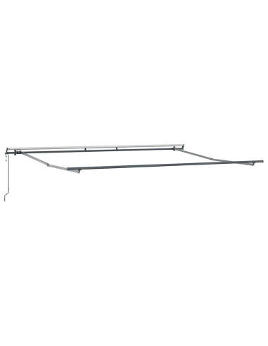 Tenda da Sole Manuale Antracite 4 × 3 m Metallo