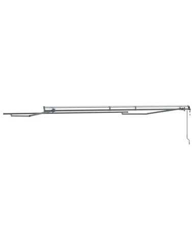 Tenda da Sole Manuale Antracite 4 × 3 m Metallo