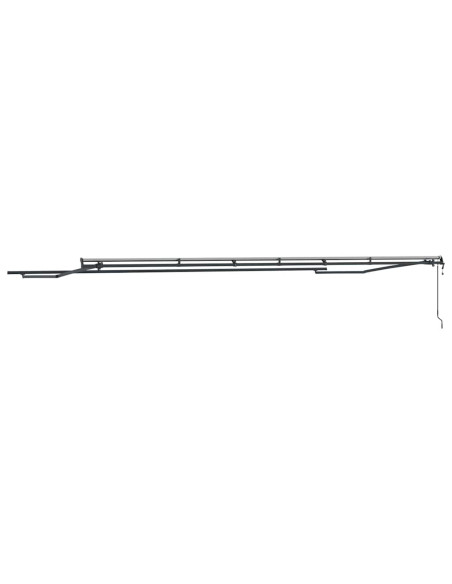 Tenda da Sole Manuale Antracite 6 x 3 m Metallo