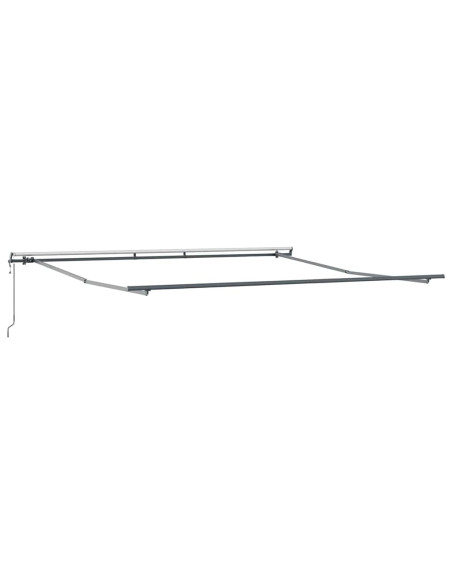 Tenda da Sole Manuale Antracite 4,5 × 3,5 m Metallo