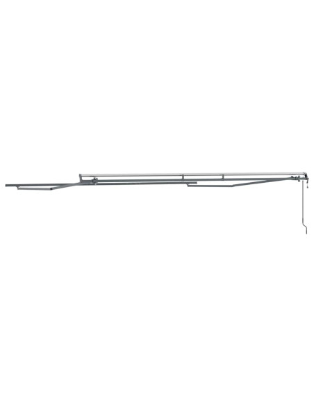Tenda da Sole Manuale Antracite 4,5 × 3,5 m Metallo