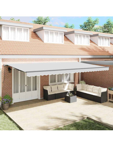 Tenda da Sole Antracite 6 × 3,5 m Metallo