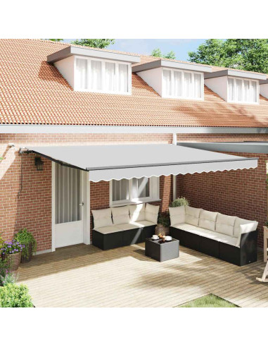 Tenda da Sole con Antracite 4 × 3 m Metallo