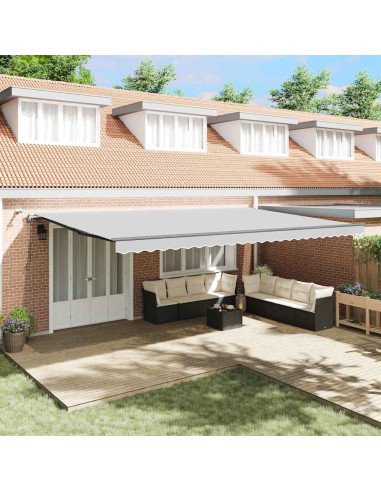 Tenda da Sole con Antracite 6 x 3 m Metallo