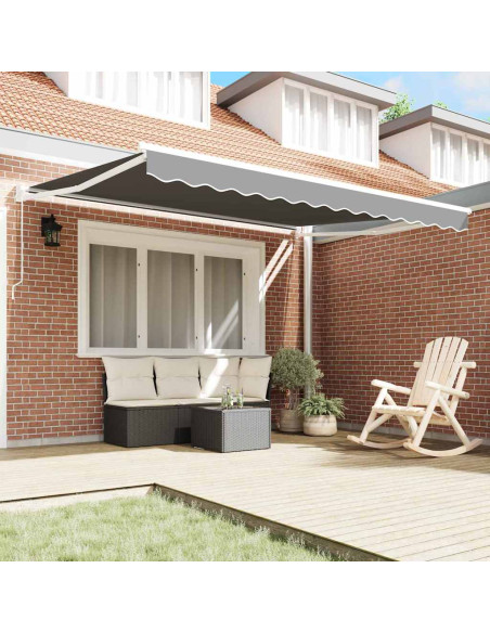 Tenda da Sole Bianco 3 x 2,5 m Metallo