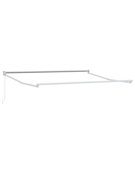 Tenda da Sole Bianco 3 x 2,5 m Metallo