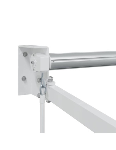 Tenda da Sole Bianco 3,5 x 2,5 m Metallo