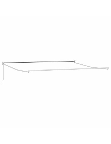 Tenda da Sole Bianco 4 × 3 m Metallo