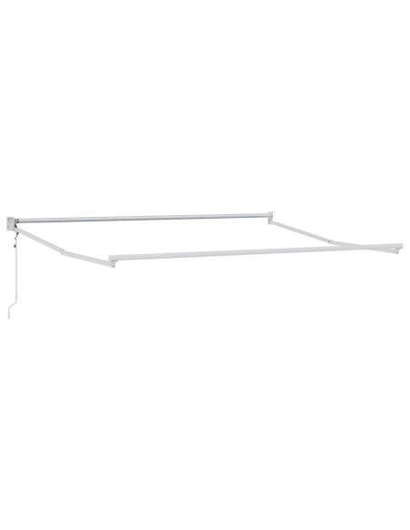 Tenda da Sole Bianco 3 x 2,5 m Metallo