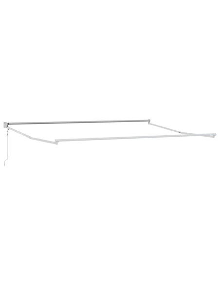 Tenda da Sole Bianco 4,5 × 3 m Metallo