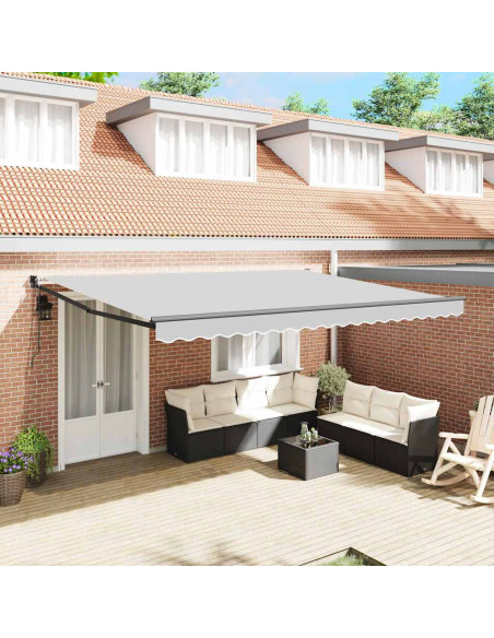 Tenda da Sole Antracite 5 x 3 m Metallo