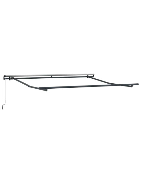 Tenda da Sole Manuale Antracite 3,5 x 2,5 m Metallo