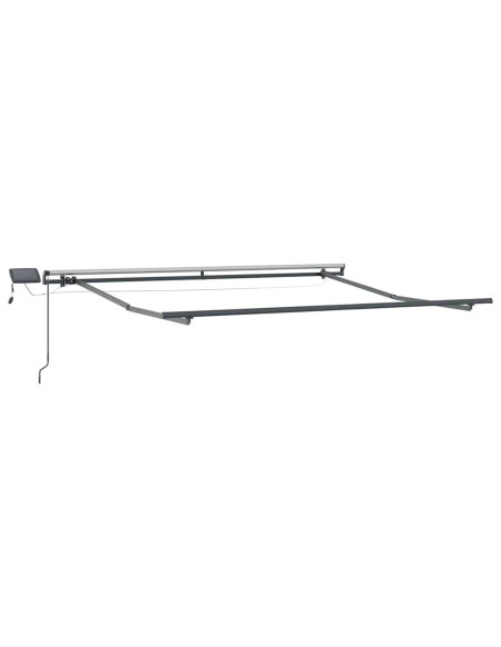 Tenda da Sole con Manuale Antracite 3 x 2,5 m Metallo