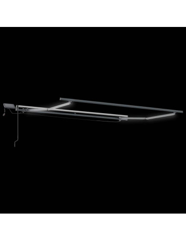 Tenda da Sole con Manuale Antracite 3 x 2,5 m Metallo