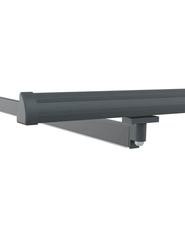 Tenda da Sole con Manuale Antracite 3,5 x 2,5 m Metallo