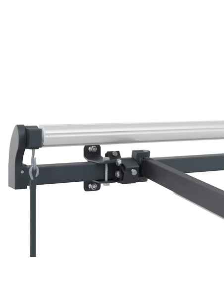 Tenda da Sole con Manuale Antracite 3,5 x 2,5 m Metallo