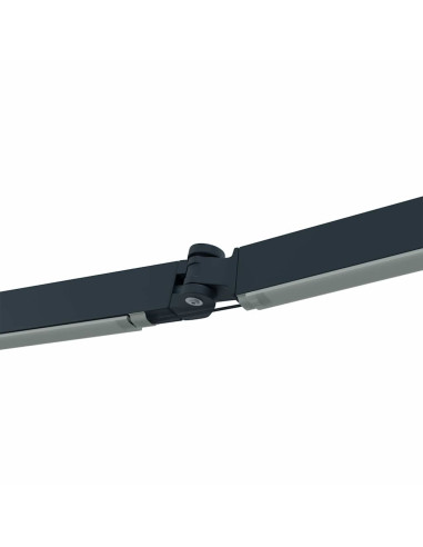 Tenda da Sole con Manuale Antracite 3,5 x 2,5 m Metallo