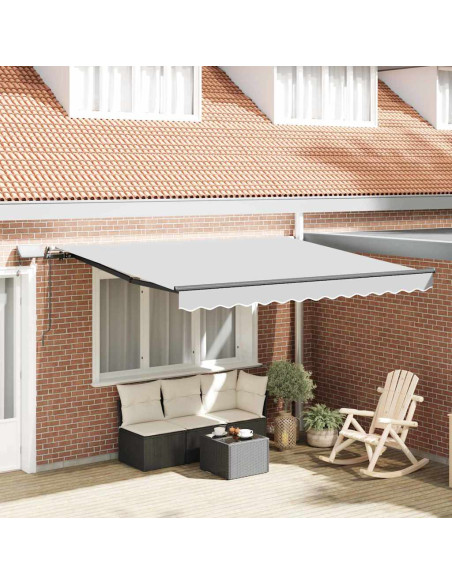 Tenda da Sole con Manuale Antracite 3,5 x 2,5 m Metallo