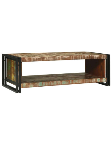 Tavolino da salotto 120 x 50 x 38 cm Legno Recuperato Massello