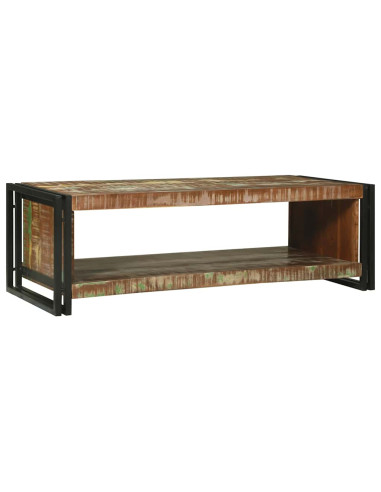 Tavolino da salotto 120 x 50 x 38 cm Legno Recuperato Massello