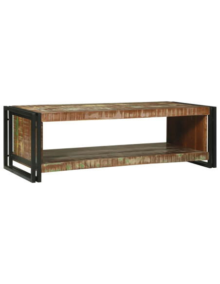 Tavolino da salotto 120 x 50 x 38 cm legno massello di riciclo
