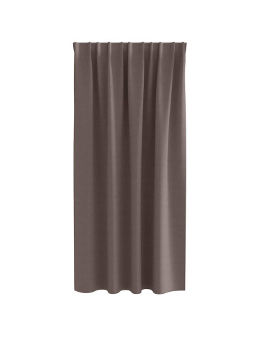 Tende Blackout con Anelli 2 pcs Marrone Scuro 175 x 140 cm