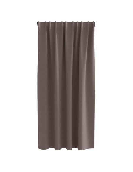 Tende Blackout con Anelli 2 pcs Marrone Scuro 175 x 140 cm