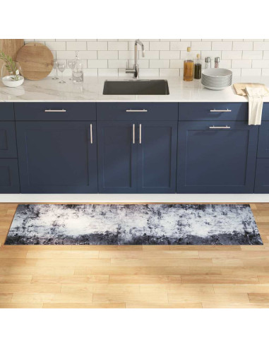 Tappeto da Cucina Grigio 180 x 60 cm Velluto