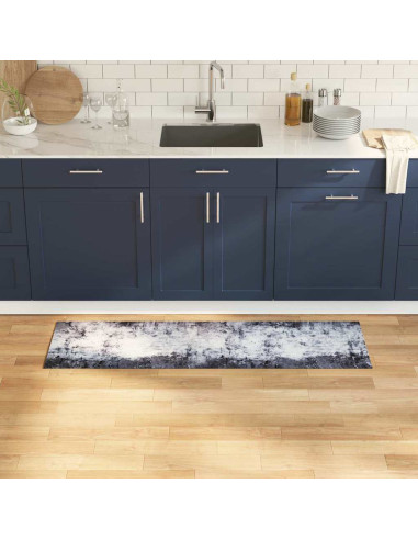 Tappeto da Cucina Grigio 150 x 45 cm Velluto