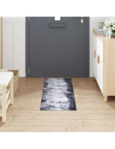 Tappeto da Cucina Grigio 150 x 45 cm Velluto