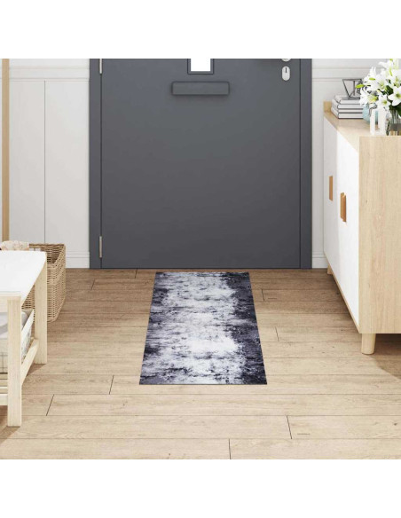 Tappeto da Cucina Grigio 150 x 45 cm Velluto