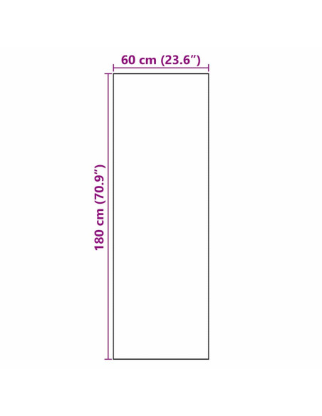 Tappeto da Cucina Bianco 180 x 60 cm Velluto