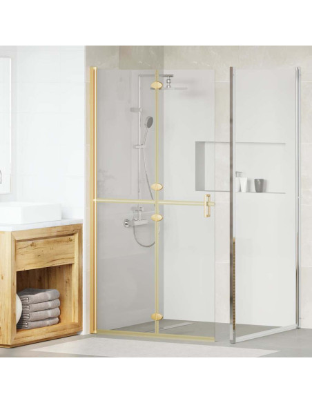 Parete doccia Walk-in Altro Oro e trasparente 100 x 190 cm