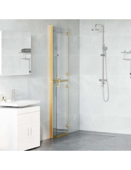 Parete doccia Walk-in Altro Oro e trasparente 100 x 190 cm