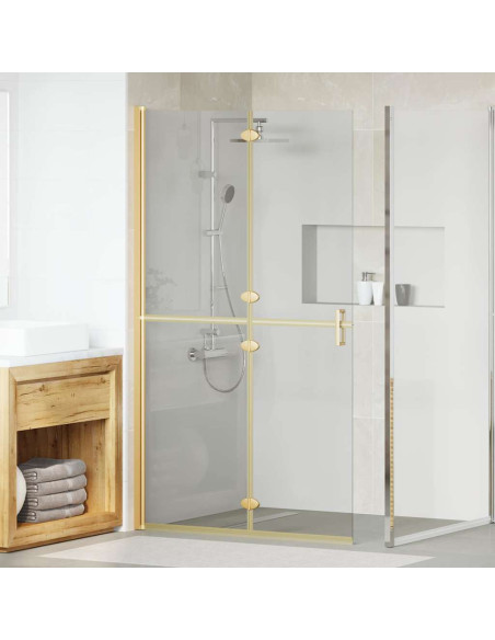 Parete doccia Walk-in Altro Oro e trasparente 110 x 190 cm