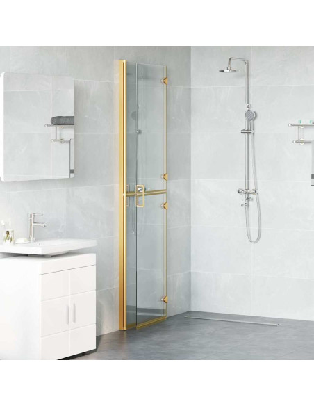 Parete doccia Walk-in Altro Oro e trasparente 110 x 190 cm