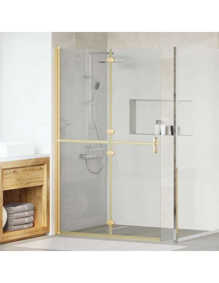 Parete doccia Walk-in Altro Oro e trasparente 120 x 190 cm
