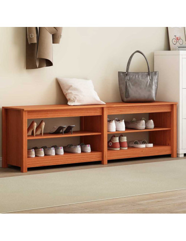 Panca per scarpe Marrone cerato 160 x 36,5 x 50 cm