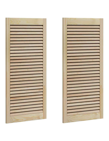 Porta per Armadio con porta 2 pcs Naturale 140.5 x 2 x 59.5 cm