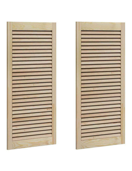 Porte per Armadi Altro 2 pcs Marrone 110 x 49.5 x 2.1 cm