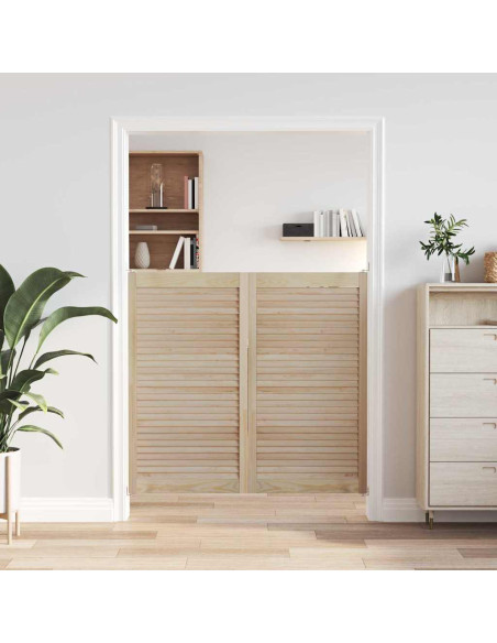 Porte per Armadi Other 2 pcs Marrone 110 x 59.5 x 2.1 cm