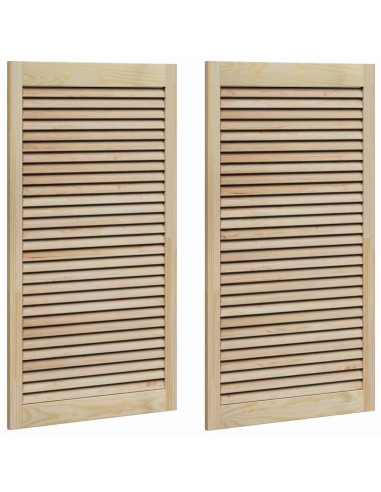 Porta per Armadio con porta 2 pcs Naturale 110 x 2,1 x 59,5 cm