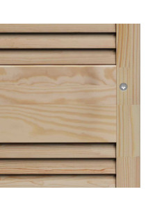 Porta per Armadio Naturale 140,5 x 2,1 x 39,5 cm Pino massello 2