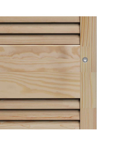 Porta per Armadio Naturale 140,5 x 2,1 x 39,5 cm Pino massello