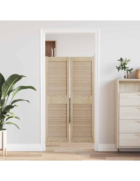 Porta per Armadio con porta 2 pcs Naturale 140.5 x 2 x 59.5 cm