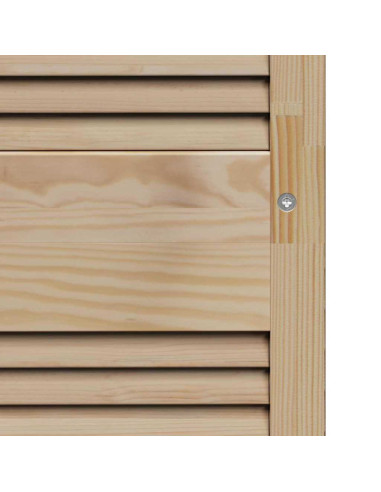 Porta per Armadio Naturale 140,5 x 2,1 x 59,5 cm Pino massello
