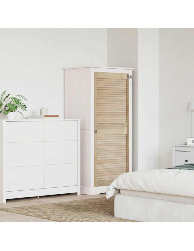 Porta per Armadio Naturale 140,5 x 2,1 x 59,5 cm Pino massello