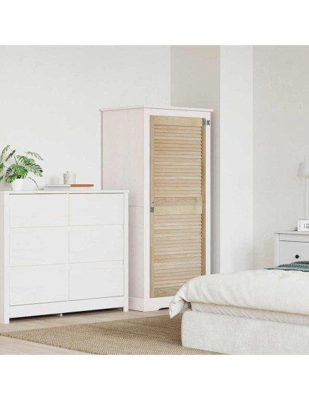 Porta per Armadio Naturale 140,5 x 2,1 x 59,5 cm Pino massello