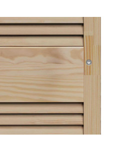 Porta per Armadio 2 pcs Naturale 140,5 x 2,1 x 59,5 cm 2