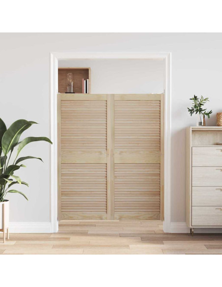 Porta per Armadio 2 pcs Naturale 140,5 x 2,1 x 59,5 cm